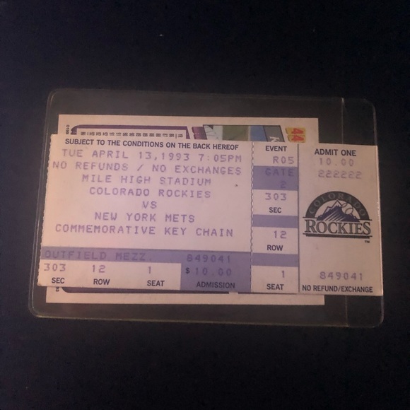 LOT of Tops Rockies Baseball Cards, 2 1993 Tickets - Picture 3 of 11